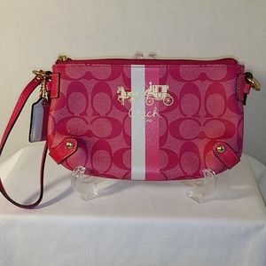 Coach Large Leather Wristlet